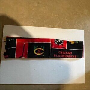 Chicago Blackhawks Fleece Scarf Block Pattern